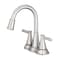 Oakbrook Collection OakBrook Brushed Nickel Two-Handle Bathroom Sink Faucet 4 in. 67513W-6104 - alternate 1